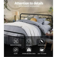 Load image into Gallery viewer, Artiss LEO Metal Bed Frame - Queen (Black)