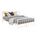 Load image into Gallery viewer, Artiss LEO Metal Bed Frame - Queen (White)