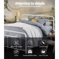 Load image into Gallery viewer, Artiss LEO Metal Bed Frame - Queen (White)