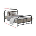 Load image into Gallery viewer, Artiss LEO Metal Bed Frame - Single (Black)