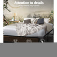 Load image into Gallery viewer, Artiss Metal Bed Frame Double Size Mattress Base Foundation Wooden Black OSLO