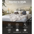 Load image into Gallery viewer, Artiss Metal Bed Frame Queen Size Mattress Base Platform Foundation Wooden OSLO