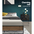 Load image into Gallery viewer, Artiss Metal Bed Frame Queen Size Mattress Base Platform Foundation Wooden OSLO
