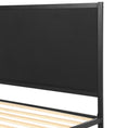 Load image into Gallery viewer, Artiss Bed Frame Metal Bed Base with Charcoal Fabric Headboard King Single PADA