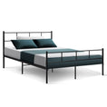 Load image into Gallery viewer, Artiss Metal Bed Frame Double Size Platform Foundation Mattress Base SOL Black