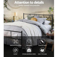 Load image into Gallery viewer, Artiss Metal Bed Frame Double Size Platform Foundation Mattress Base SOL Black