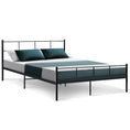 Load image into Gallery viewer, Artiss Metal Bed Frame Queen Size Platform Foundation Mattress Base SOL Black
