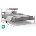 Load image into Gallery viewer, Artiss Metal Bed Frame Queen Size Platform Foundation Mattress Base SOL Black
