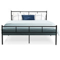 Load image into Gallery viewer, Artiss Metal Bed Frame Queen Size Platform Foundation Mattress Base SOL Black