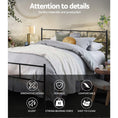 Load image into Gallery viewer, Artiss Metal Bed Frame Queen Size Platform Foundation Mattress Base SOL Black