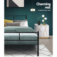 Load image into Gallery viewer, Artiss Metal Bed Frame Queen Size Platform Foundation Mattress Base SOL Black