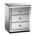 Load image into Gallery viewer, Artiss Mirrored Bedside table Drawers Furniture Mirror Glass Presia Smoky Grey