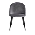 Load image into Gallery viewer, Artiss Set of 2 Velvet Modern Dining Chair - Dark Grey