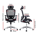 Load image into Gallery viewer, Artiss Office Chair Gaming Chair Computer Chairs Mesh Net Seating Black