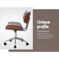 Load image into Gallery viewer, Artiss Wooden Fabric Office Chair Grey