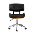 Load image into Gallery viewer, Artiss Wooden Office Chair Black Leather