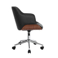 Load image into Gallery viewer, Artiss Wooden Office Chair Computer PU Leather Desk Chairs Executive Black Wood