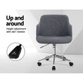 Load image into Gallery viewer, Artiss Wooden Office Chair Computer Gaming Chairs Executive Fabric Grey