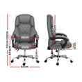 Load image into Gallery viewer, Artiss Executive Office Chair Fabric Recliner Grey