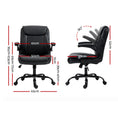 Load image into Gallery viewer, Artiss Office Chair Leather Computer Desk Chairs Executive Gaming Study Black