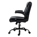 Load image into Gallery viewer, Artiss Office Chair Leather Computer Desk Chairs Executive Gaming Study Black