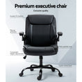 Load image into Gallery viewer, Artiss Office Chair Leather Computer Desk Chairs Executive Gaming Study Black