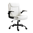 Load image into Gallery viewer, Artiss Office Chair Leather Computer Executive Chairs Gaming Study Desk White