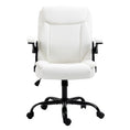 Load image into Gallery viewer, Artiss Office Chair Leather Computer Executive Chairs Gaming Study Desk White