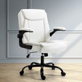 Load image into Gallery viewer, Artiss Office Chair Leather Computer Executive Chairs Gaming Study Desk White