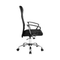 Load image into Gallery viewer, PU Leather Mesh High Back Office Chair - Black