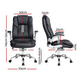 Load image into Gallery viewer, Artiss Kea Executive Office Chair Leather Black