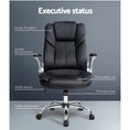 Load image into Gallery viewer, Artiss Kea Executive Office Chair Leather Black