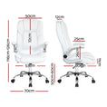 Load image into Gallery viewer, Artiss Kea Executive Office Chair Leather White