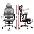 Load image into Gallery viewer, Artiss Ergonomic Office Chair Footrest Grey