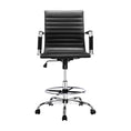 Load image into Gallery viewer, Artiss Office Chair Veer Drafting Stool Mesh Chairs Armrest Standing Desk Black
