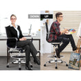 Load image into Gallery viewer, Artiss Office Chair Veer Drafting Stool Mesh Chairs Armrest Standing Desk Black