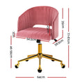 Load image into Gallery viewer, Velvet Office Chair Executive Computer Chair Adjustable Armchair Work Study Pink