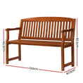 Load image into Gallery viewer, Gardeon Outdoor Garden Bench Seat Wooden Chair Patio Furniture Timber Lounge