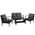 Load image into Gallery viewer, Gardeon Outdoor Furniture Lounge Table Chairs Garden Patio Wicker Sofa Set