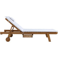 Load image into Gallery viewer, Gardeon Sun Lounge Wooden Lounger Outdoor Furniture Day Bed Wheel Patio White