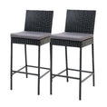 Load image into Gallery viewer, Gardeon Set of 2 Outdoor Bar Stools Dining Chairs Wicker Furniture