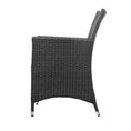 Load image into Gallery viewer, Gardeon 3pc Bistro Wicker Outdoor Furniture Set Black