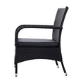 Load image into Gallery viewer, Outdoor Furniture Patio Set Wicker Outdoor Conversation Set Chairs Table 3PCS