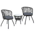 Load image into Gallery viewer, Gardeon Outdoor Patio Chair and Table - Black