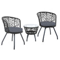Load image into Gallery viewer, Andy Outdoor Patio Chair and Table - Black