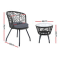 Load image into Gallery viewer, Gardeon Outdoor Patio Chair and Table - Black