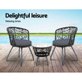 Load image into Gallery viewer, Gardeon Outdoor Patio Chair and Table - Black