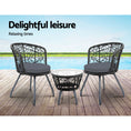 Load image into Gallery viewer, Andy Outdoor Patio Chair and Table - Black