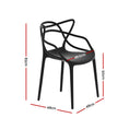 Load image into Gallery viewer, Gardeon PP Outdoor Dining Chairs X4 Portable Stackable Chair Patio Furniture
