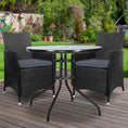 Load image into Gallery viewer, Gardeon Outdoor Furniture Dining Chair Table Bistro Set Wicker Patio Setting Tea Coffee Cafe Bar Set